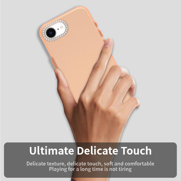 For iPhone 17e / 16e Candy Diamond Frosted PC Hybrid TPU Phone Case