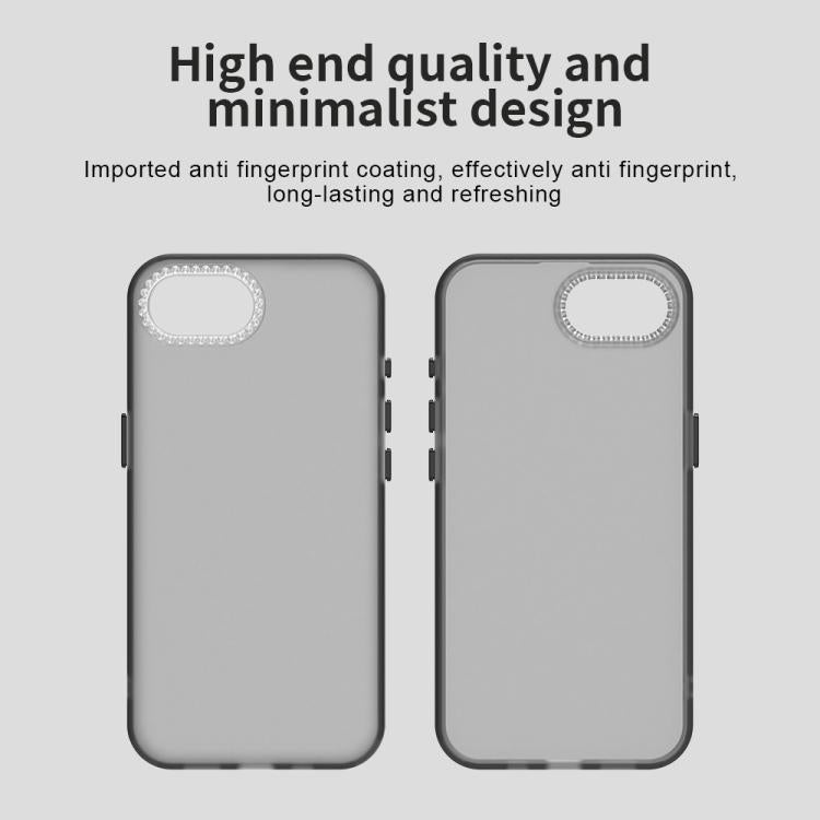 For iPhone 17e / 16e Candy Diamond Frosted PC Hybrid TPU Phone Case