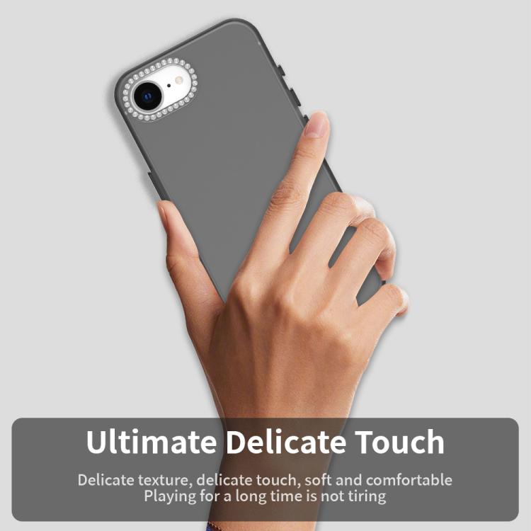 For iPhone 17e / 16e Candy Diamond Frosted PC Hybrid TPU Phone Case