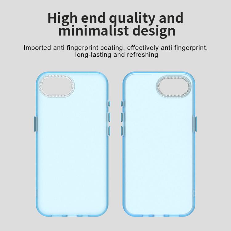 For iPhone 17e / 16e Candy Diamond Frosted PC Hybrid TPU Phone Case