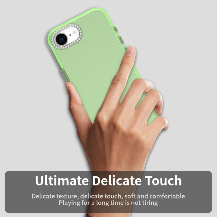 For iPhone 17e / 16e Candy Diamond Frosted PC Hybrid TPU Phone Case