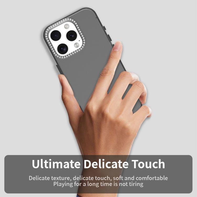 For iPhone 16 Pro Candy Diamond Frosted PC Hybrid TPU Phone Case