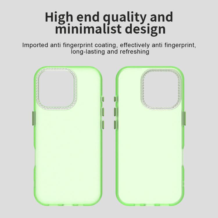 For iPhone 16 Pro Candy Diamond Frosted PC Hybrid TPU Phone Case
