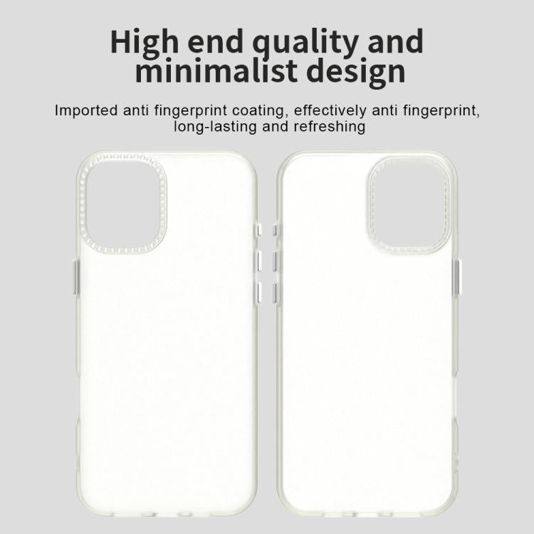 For iPhone 16 Plus Candy Diamond Frosted PC Hybrid TPU Phone Case
