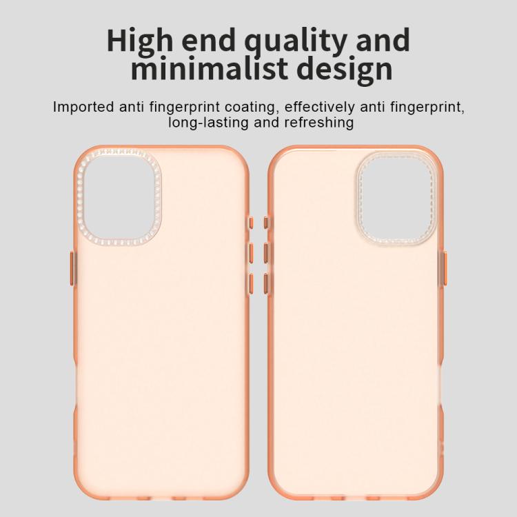 For iPhone 16 Plus Candy Diamond Frosted PC Hybrid TPU Phone Case