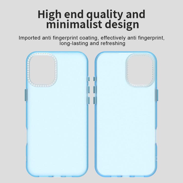 For iPhone 16 Plus Candy Diamond Frosted PC Hybrid TPU Phone Case