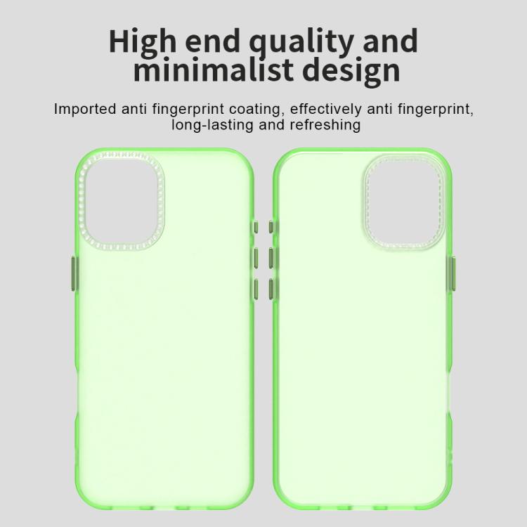 For iPhone 16 Plus Candy Diamond Frosted PC Hybrid TPU Phone Case