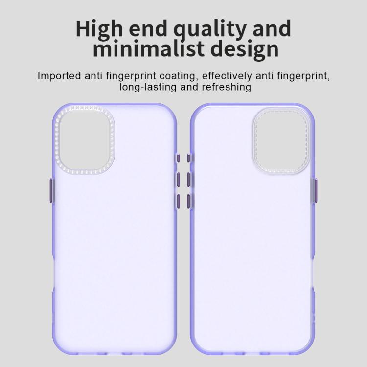 For iPhone 16 Plus Candy Diamond Frosted PC Hybrid TPU Phone Case