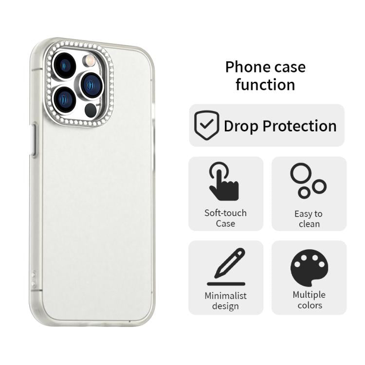 For iPhone 13 Pro Candy Diamond Frosted PC Hybrid TPU Phone Case