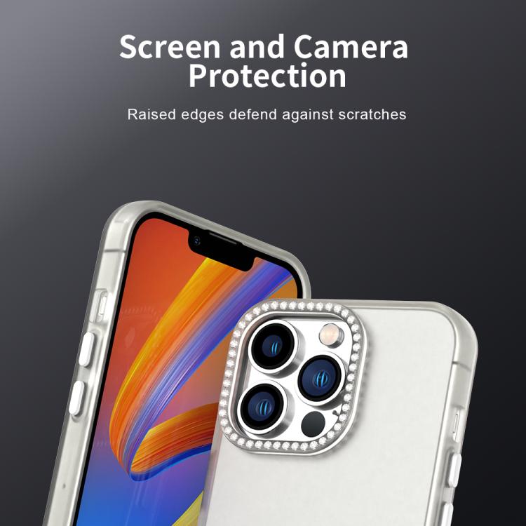 For iPhone 13 Pro Candy Diamond Frosted PC Hybrid TPU Phone Case
