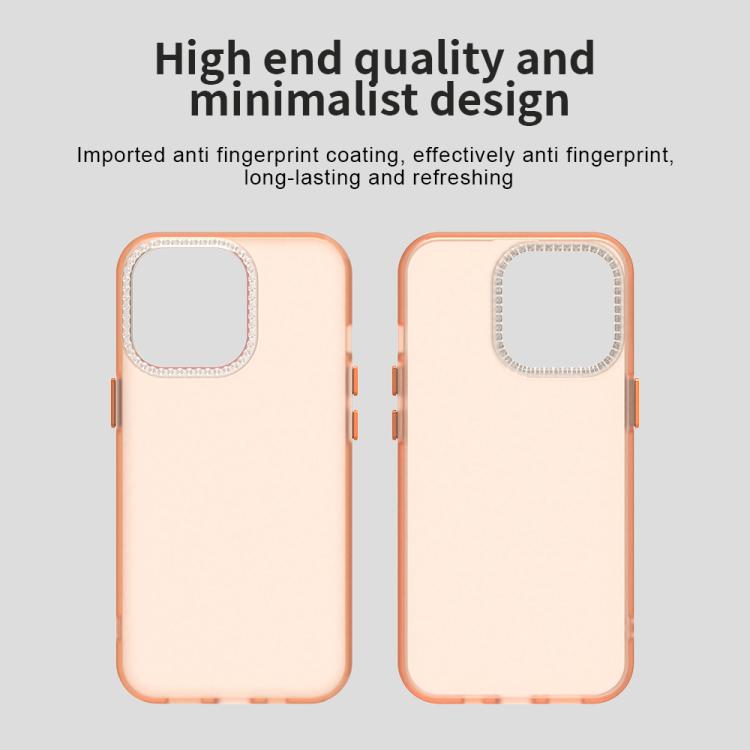 For iPhone 13 Pro Candy Diamond Frosted PC Hybrid TPU Phone Case