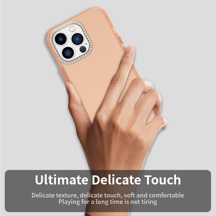 For iPhone 13 Pro Candy Diamond Frosted PC Hybrid TPU Phone Case