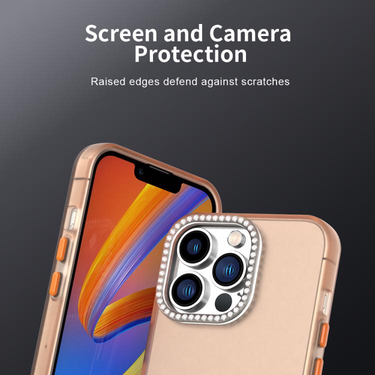For iPhone 13 Pro Candy Diamond Frosted PC Hybrid TPU Phone Case