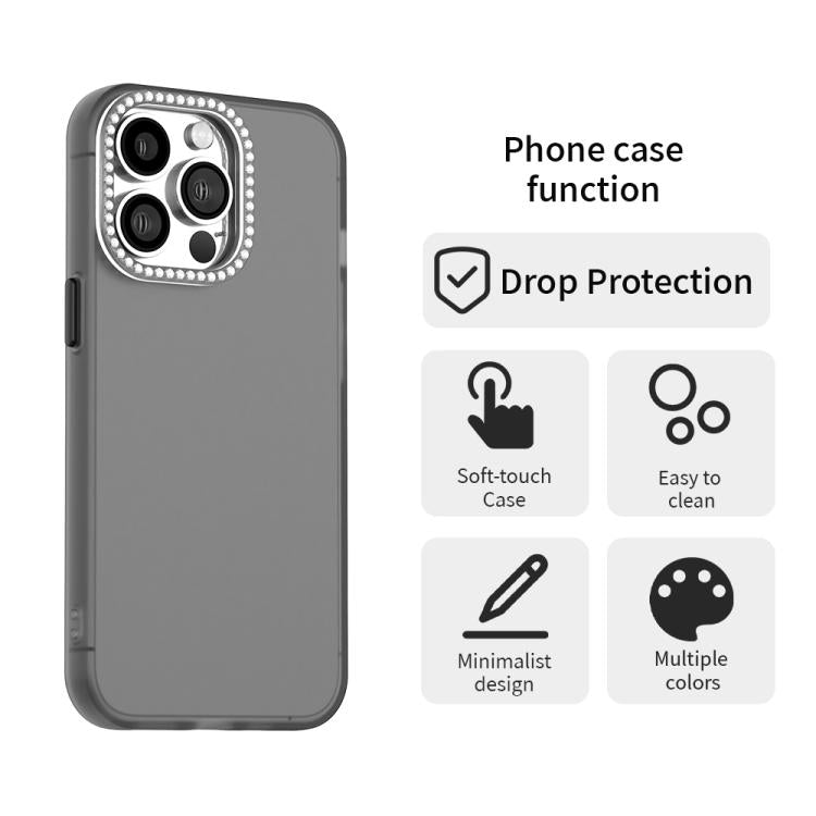For iPhone 13 Pro Candy Diamond Frosted PC Hybrid TPU Phone Case