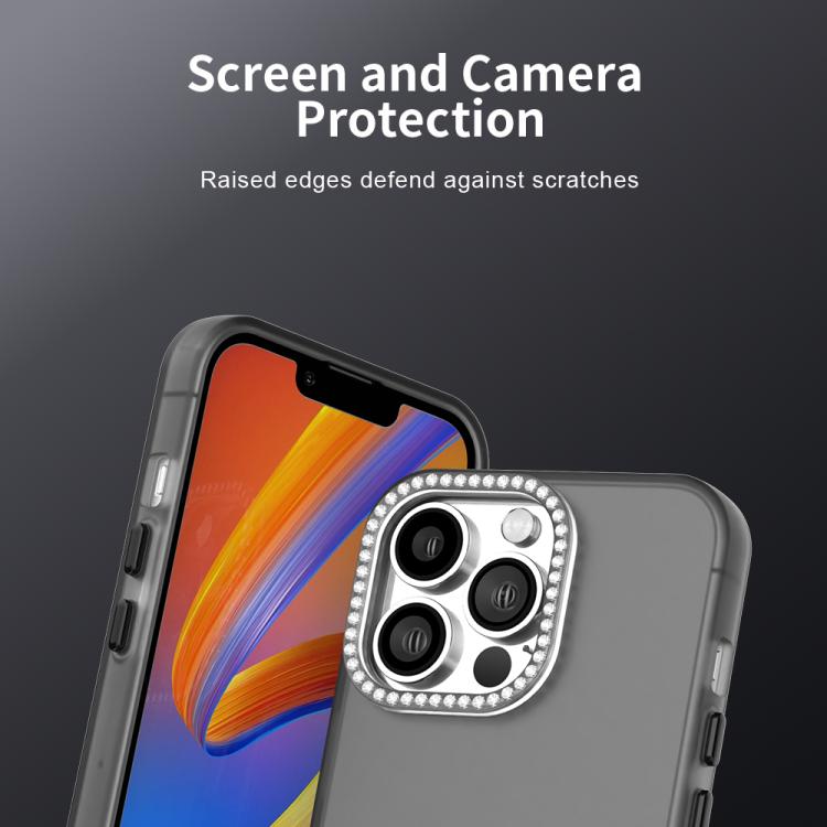 For iPhone 13 Pro Candy Diamond Frosted PC Hybrid TPU Phone Case