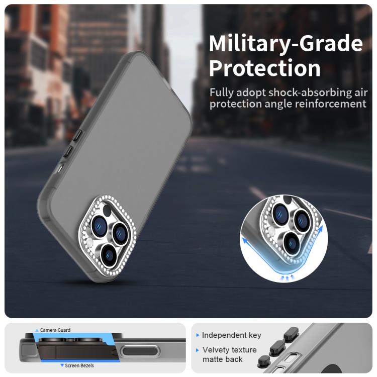 For iPhone 13 Pro Candy Diamond Frosted PC Hybrid TPU Phone Case