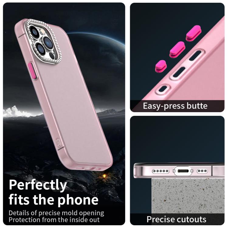 For iPhone 13 Pro Candy Diamond Frosted PC Hybrid TPU Phone Case