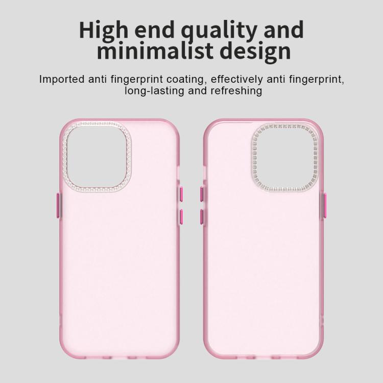 For iPhone 13 Pro Candy Diamond Frosted PC Hybrid TPU Phone Case