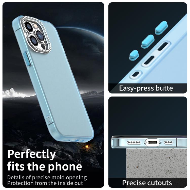 For iPhone 13 Pro Candy Diamond Frosted PC Hybrid TPU Phone Case
