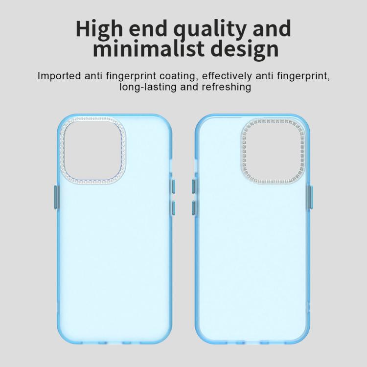 For iPhone 13 Pro Candy Diamond Frosted PC Hybrid TPU Phone Case