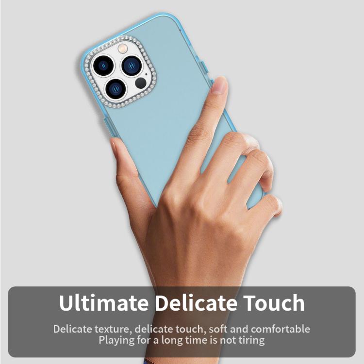 For iPhone 13 Pro Candy Diamond Frosted PC Hybrid TPU Phone Case