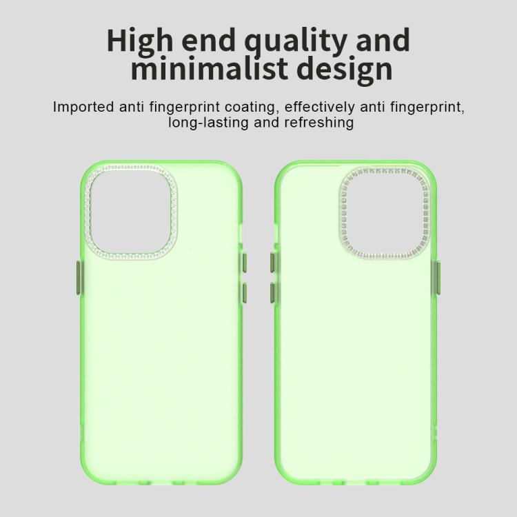 For iPhone 13 Pro Candy Diamond Frosted PC Hybrid TPU Phone Case