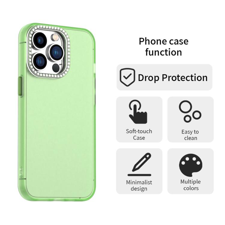 For iPhone 13 Pro Candy Diamond Frosted PC Hybrid TPU Phone Case