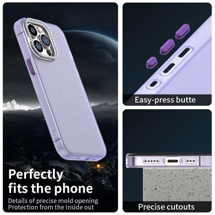For iPhone 13 Pro Candy Diamond Frosted PC Hybrid TPU Phone Case