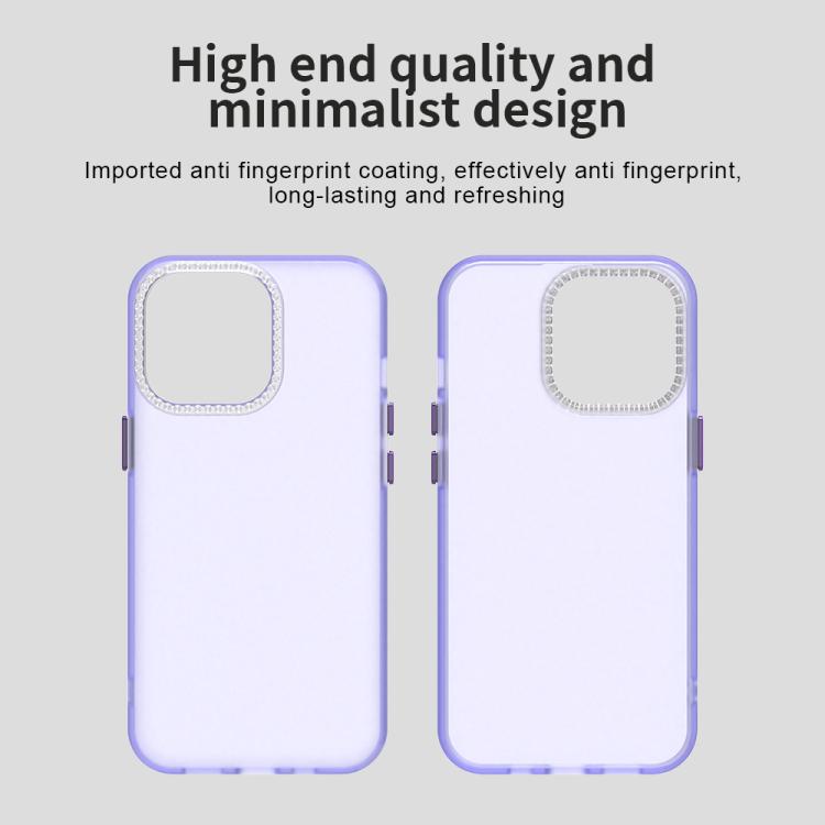 For iPhone 13 Pro Candy Diamond Frosted PC Hybrid TPU Phone Case