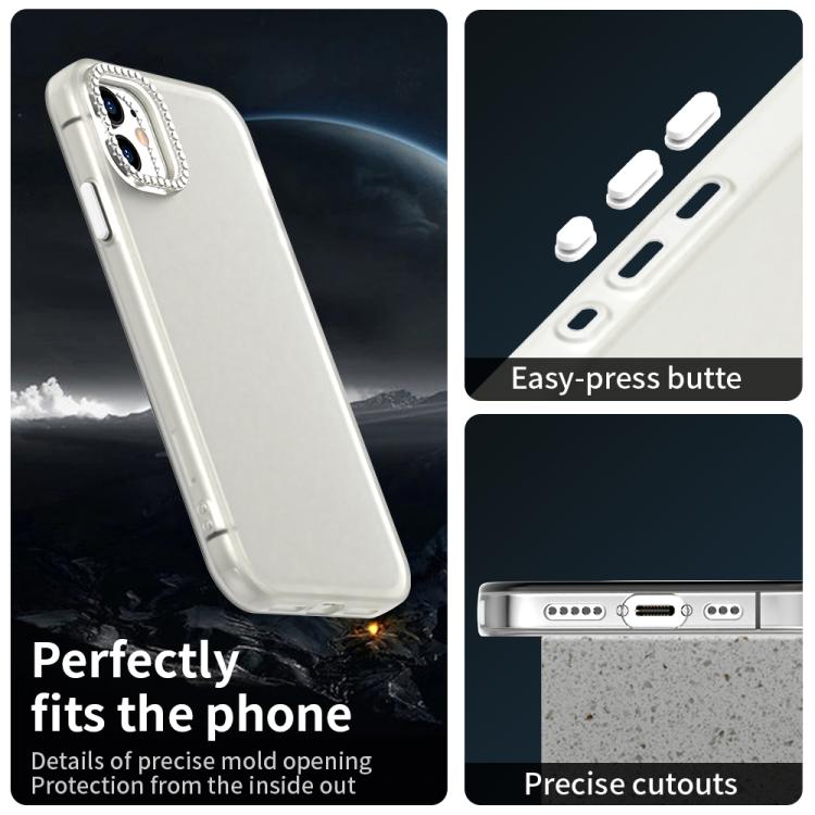 For iPhone 11 Candy Diamond Frosted PC Hybrid TPU Phone Case