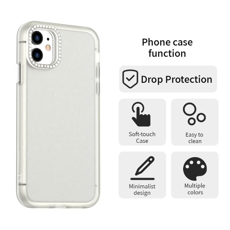 For iPhone 11 Candy Diamond Frosted PC Hybrid TPU Phone Case