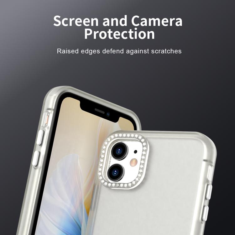 For iPhone 11 Candy Diamond Frosted PC Hybrid TPU Phone Case