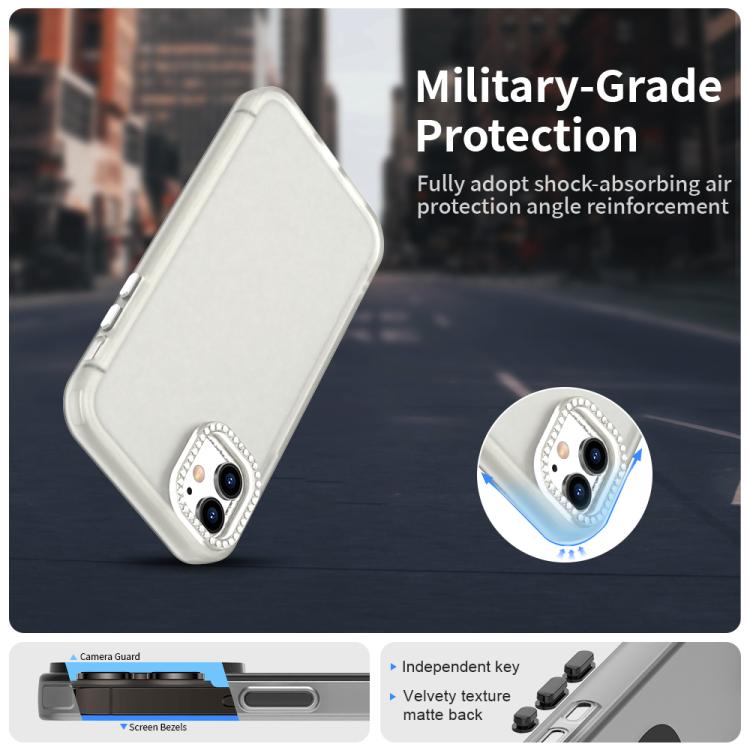 For iPhone 11 Candy Diamond Frosted PC Hybrid TPU Phone Case