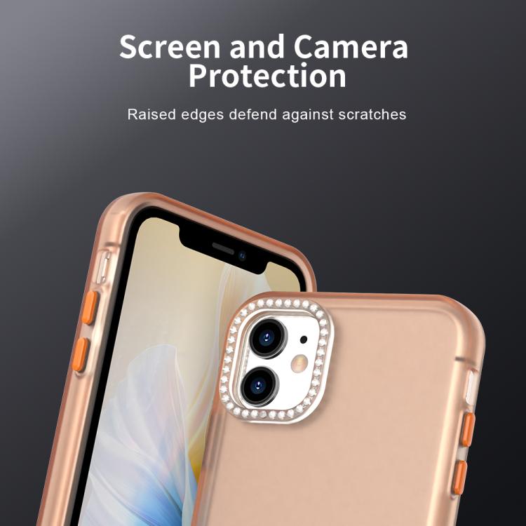 For iPhone 11 Candy Diamond Frosted PC Hybrid TPU Phone Case