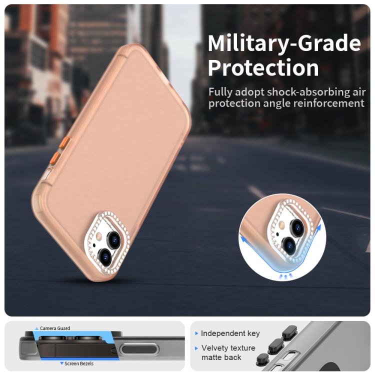 For iPhone 11 Candy Diamond Frosted PC Hybrid TPU Phone Case