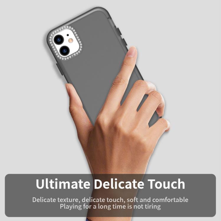 For iPhone 11 Candy Diamond Frosted PC Hybrid TPU Phone Case
