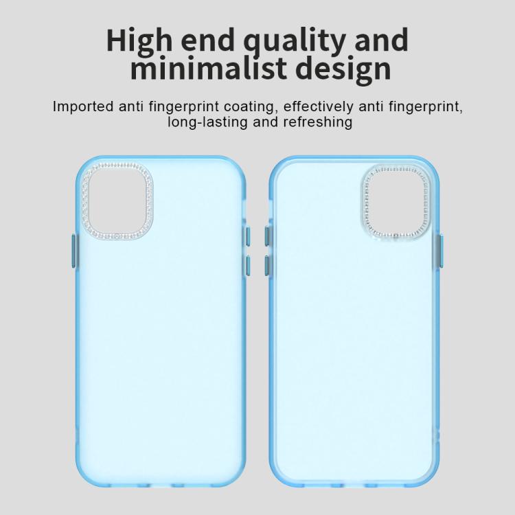 For iPhone 11 Candy Diamond Frosted PC Hybrid TPU Phone Case