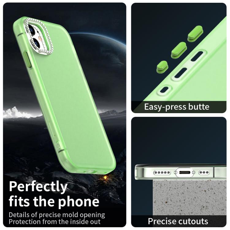 For iPhone 11 Candy Diamond Frosted PC Hybrid TPU Phone Case