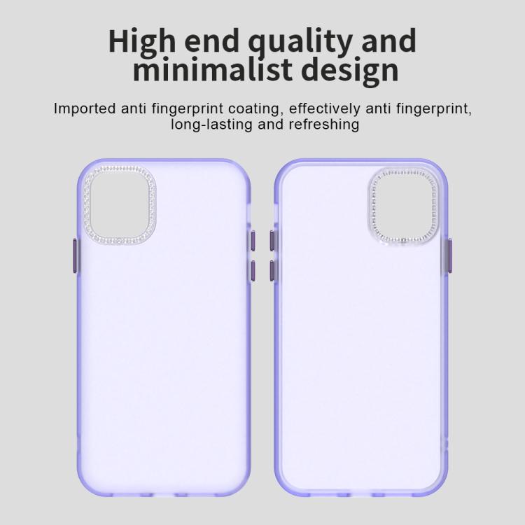 For iPhone 11 Candy Diamond Frosted PC Hybrid TPU Phone Case
