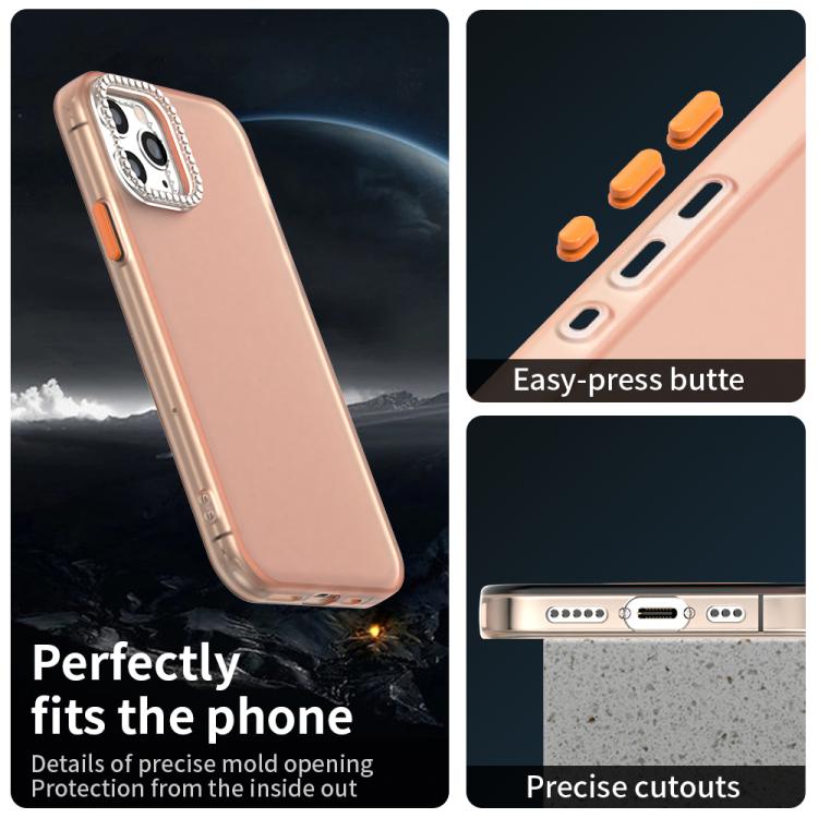 For iPhone 11 Pro Candy Diamond Frosted PC Hybrid TPU Phone Case