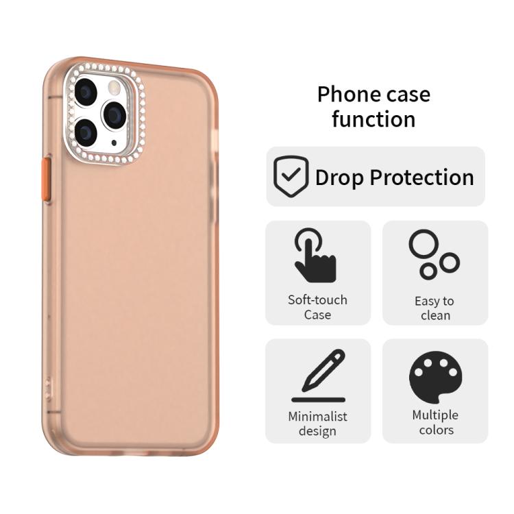 For iPhone 11 Pro Candy Diamond Frosted PC Hybrid TPU Phone Case