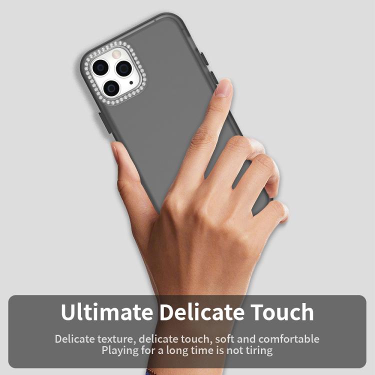 For iPhone 11 Pro Candy Diamond Frosted PC Hybrid TPU Phone Case