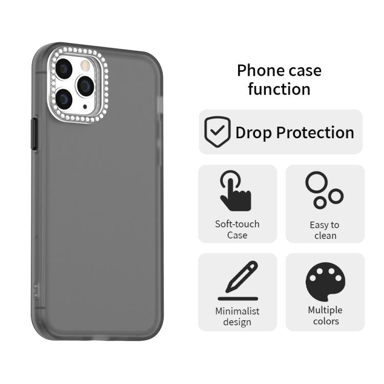 For iPhone 11 Pro Candy Diamond Frosted PC Hybrid TPU Phone Case