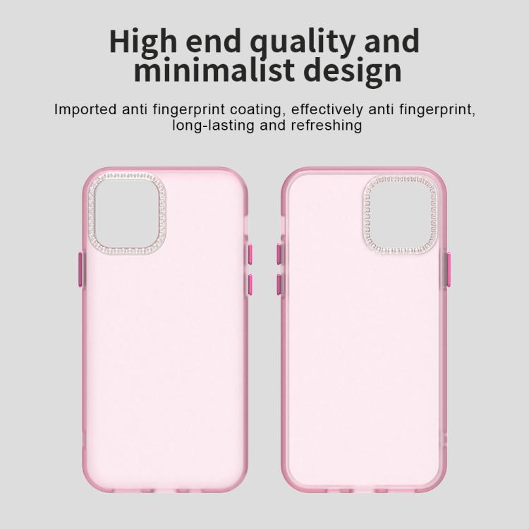 For iPhone 11 Pro Candy Diamond Frosted PC Hybrid TPU Phone Case