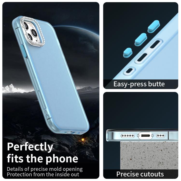 For iPhone 11 Pro Candy Diamond Frosted PC Hybrid TPU Phone Case