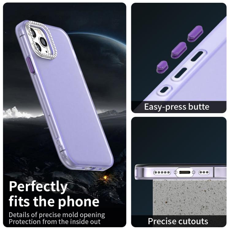 For iPhone 11 Pro Candy Diamond Frosted PC Hybrid TPU Phone Case