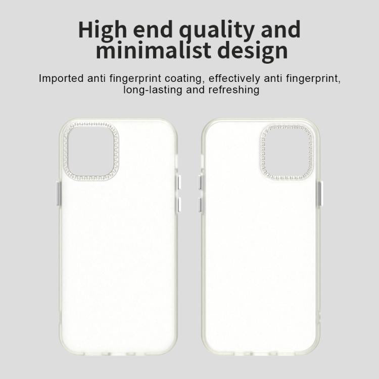 For iPhone 12 Pro Candy Diamond Frosted PC Hybrid TPU Phone Case