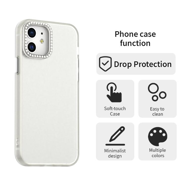 For iPhone 12 Pro Candy Diamond Frosted PC Hybrid TPU Phone Case