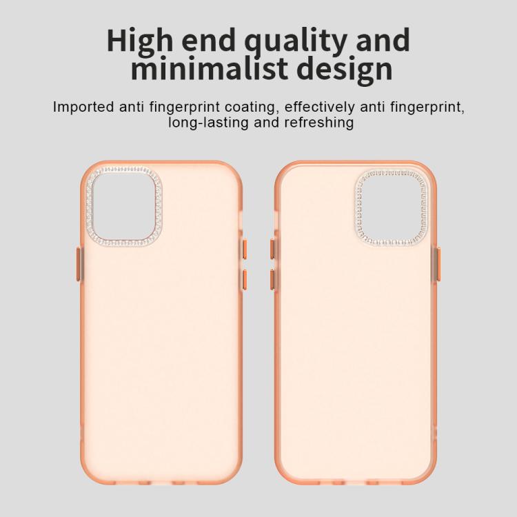 For iPhone 12 Pro Candy Diamond Frosted PC Hybrid TPU Phone Case
