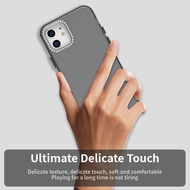 For iPhone 12 Pro Candy Diamond Frosted PC Hybrid TPU Phone Case